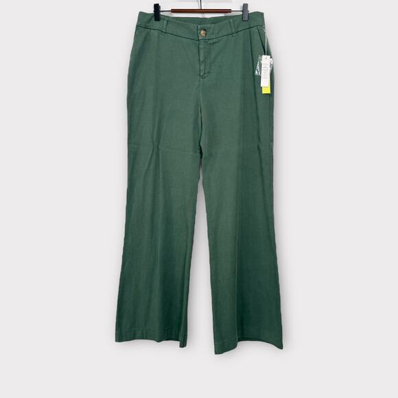Summersalt The Micro Flare Pant‎ Womens Size 12 Green High Rise Office Career - Picture 1 of 7